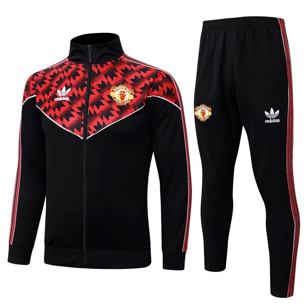 Chandal Manchester United 2025/26 Negro Rojo 2
